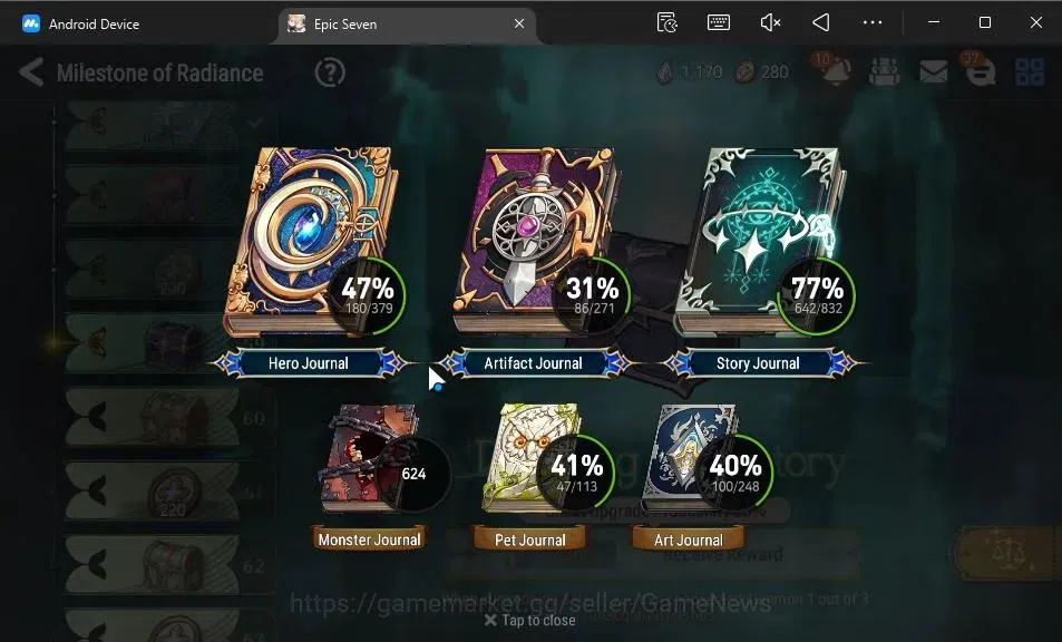 Epic Seven Accounts GLOBAL Unverif|14 ML(Ruele oL,Har setti,E Ilynav,E image 5