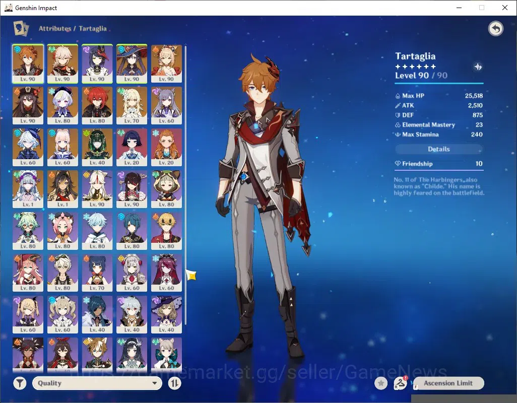 Genshin Impact Accounts ASIA|AR 57|8 Limited+5(5*Weapon),(Hutao,Yoimiya)+S image 3