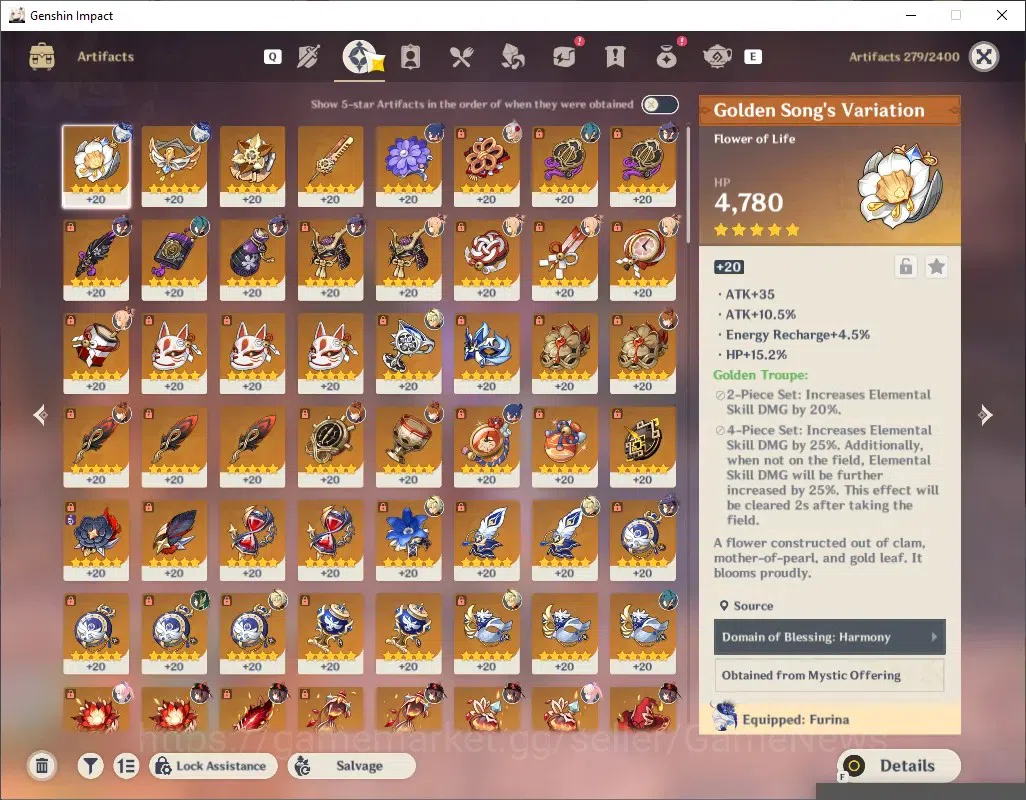 Genshin Impact Accounts ASIA|AR 57|8 Limited+5(5*Weapon),(Hutao,Yoimiya)+S image 5