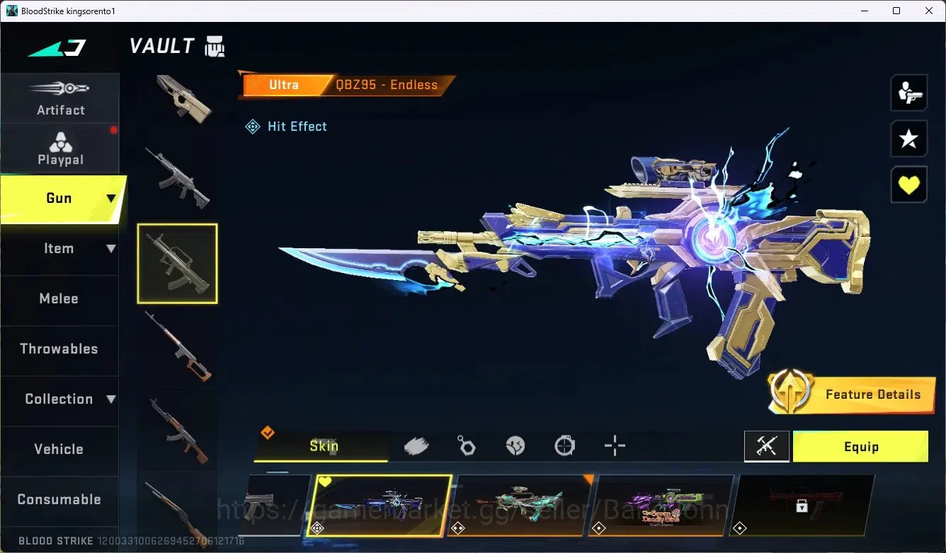 Blood Strike Accounts ASIA |1 ETERNAL:Desert Eagle-Scorpius | 6 COLLAB G image 15