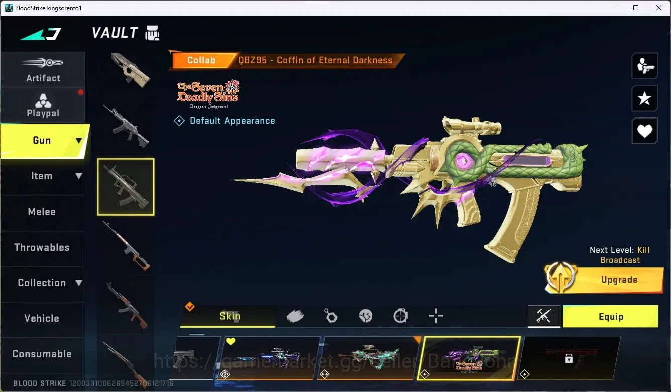 Blood Strike Accounts ASIA |1 ETERNAL:Desert Eagle-Scorpius | 6 COLLAB G image 16