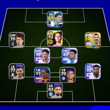 eFootball Accounts Meta Player Mobile|PW 2604|Messi BigTime New, Showtime Ibrahim Maza, Messi, Declan Rice, Van Dijk, De