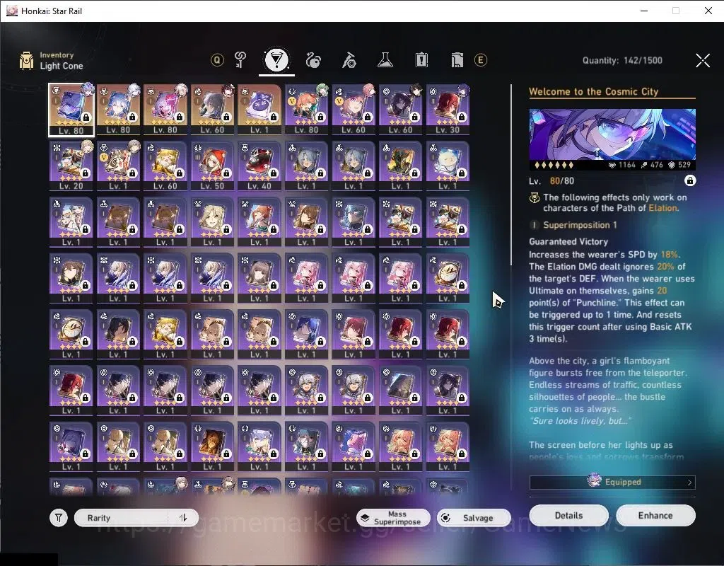 Honkai Star Rail Accounts ASIA|TL 65|Elation Team|7 Limited|[(SW999,Yao Guan image 7