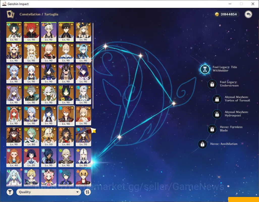 Genshin Impact Accounts ASIA|AR 60|22 Limited+13(*5Weapon)|(Neuvillete,Cyn image 15