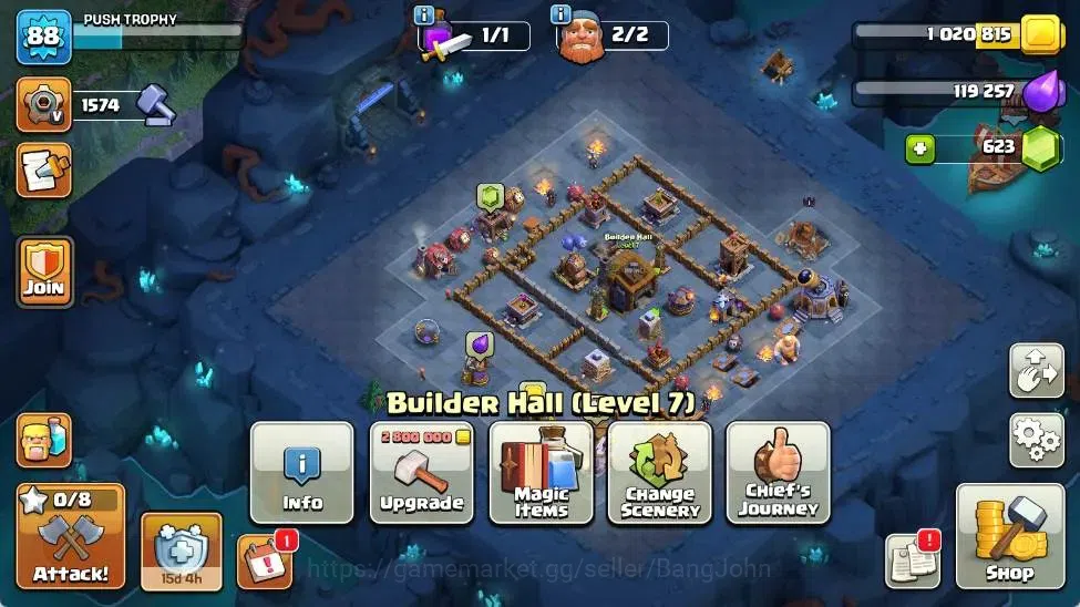 Clash of Clans Accounts Global | TH 16-BH 7 | LVL 88 | HH 9 | AQ 31 ,MP 22 image 12