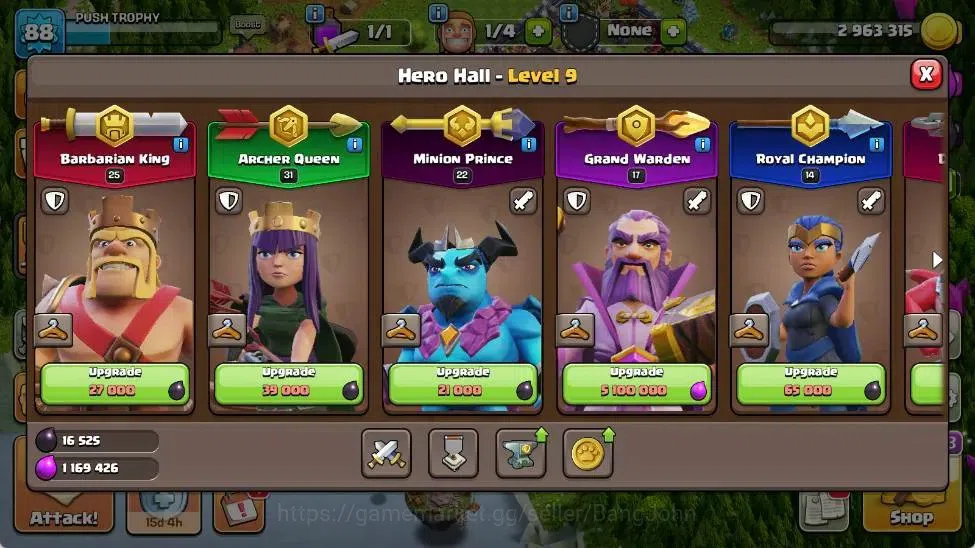 Clash of Clans Accounts Global | TH 16-BH 7 | LVL 88 | HH 9 | AQ 31 ,MP 22 image 5