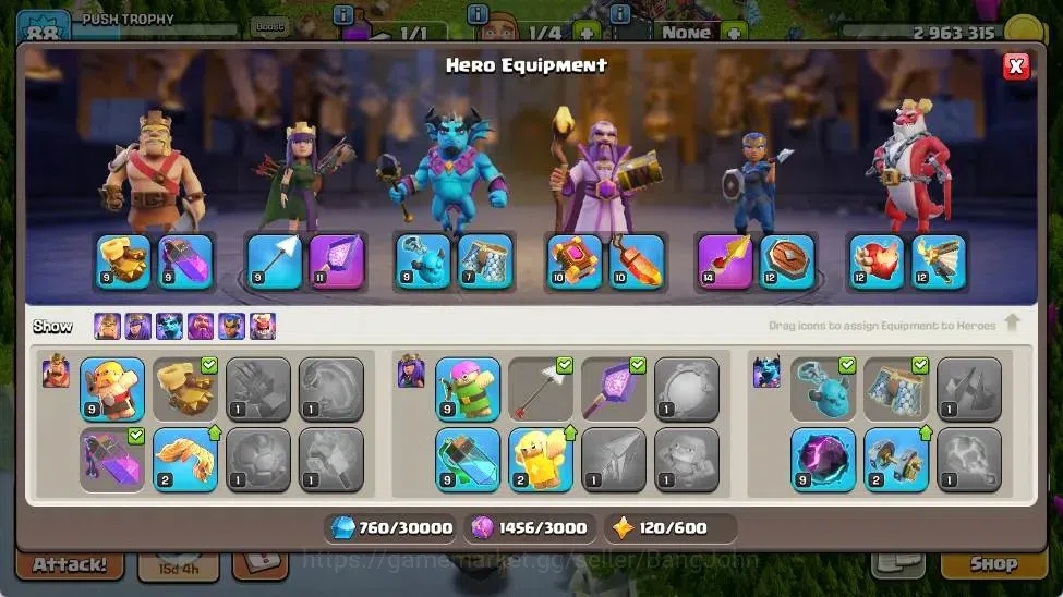 Clash of Clans Accounts Global | TH 16-BH 7 | LVL 88 | HH 9 | AQ 31 ,MP 22 image 7
