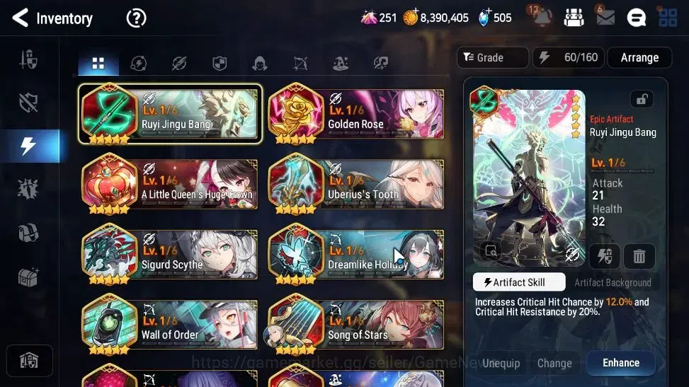 Epic Seven Accounts GLOBAL UnVerif|New Era|8 ML(Rhiana& Luciel,ZIO,Bel image 17