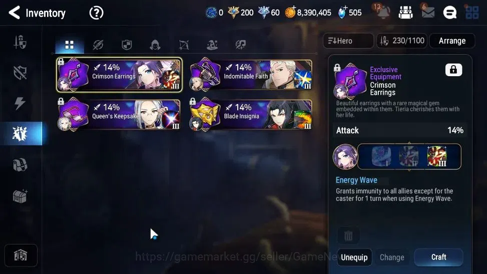 Epic Seven Accounts GLOBAL UnVerif|New Era|8 ML(Rhiana& Luciel,ZIO,Bel image 18