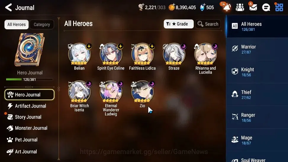 Epic Seven Accounts GLOBAL UnVerif|New Era|8 ML(Rhiana& Luciel,ZIO,Bel image 6