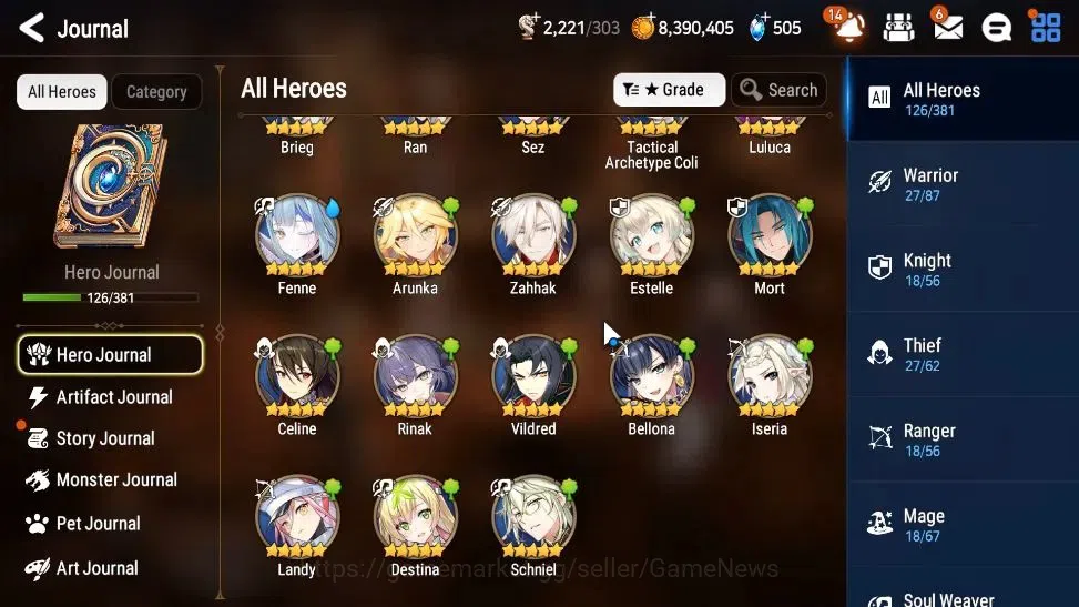 Epic Seven Accounts GLOBAL UnVerif|New Era|8 ML(Rhiana& Luciel,ZIO,Bel image 8