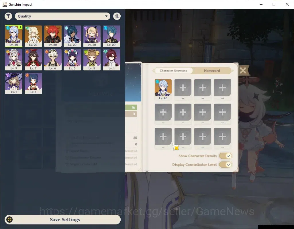 Genshin Impact Accounts ASIA|AR 16|1 Limited + 1 (*5Standard)|Ayato & Dilu image 2