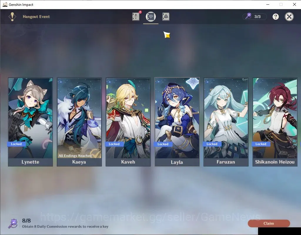 Genshin Impact Accounts ASIA|AR 57|Rate ON|12 Limited+7(*5Wep)|Nahida+Sign image 19