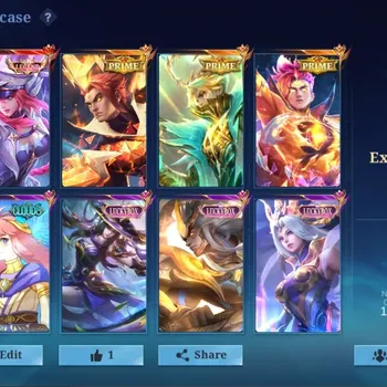 Mobile Legends: Bang Bang Accounts Collector Global|374 Skin|Exalted|LEGEND Freya,Clouds Kagura,PRIME Granger Claude