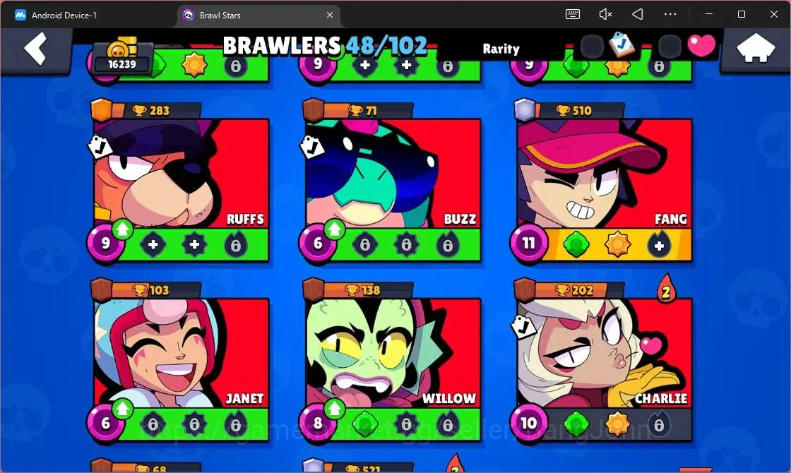 Brawl Stars Accounts Android | 16239 Thropy| 48 Brawler|1 Max Lv(Fang) image 15