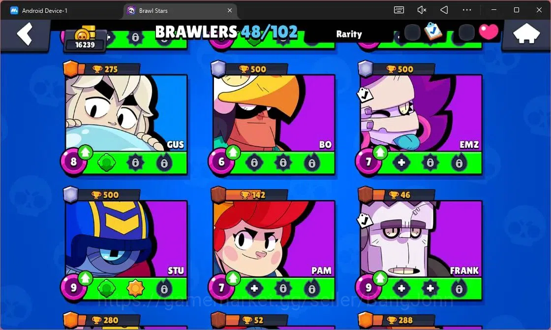 Brawl Stars Accounts Android | 16239 Thropy| 48 Brawler|1 Max Lv(Fang) image 18
