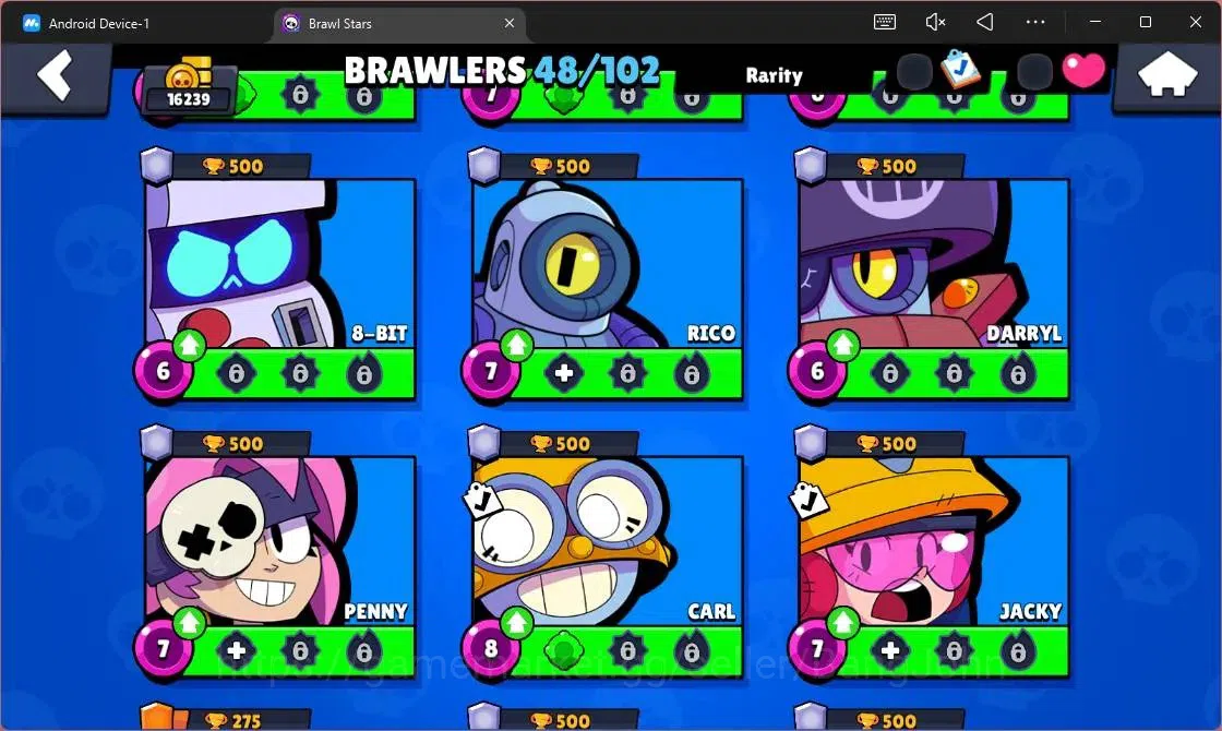 Brawl Stars Accounts Android | 16239 Thropy| 48 Brawler|1 Max Lv(Fang) image 19