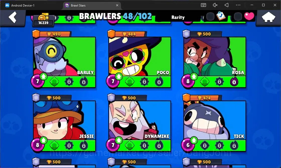 Brawl Stars Accounts Android | 16239 Thropy| 48 Brawler|1 Max Lv(Fang) image 20