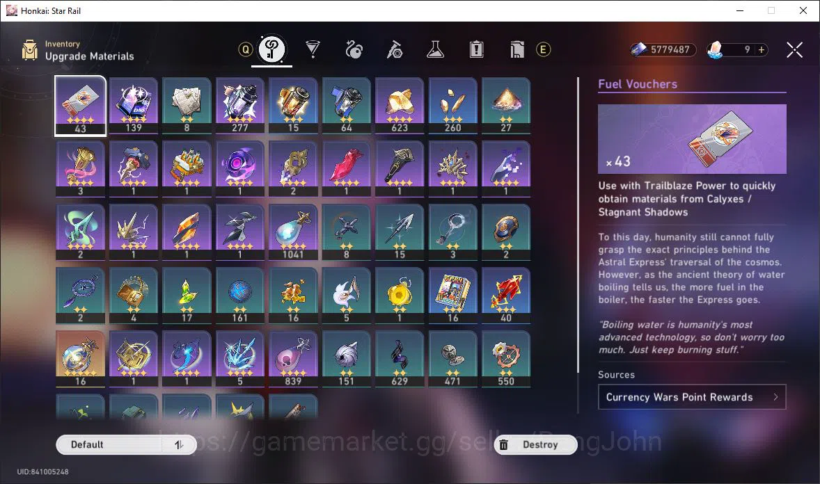 Honkai Star Rail Accounts [ASIA] TL 46 | 11 Limit | Archer | Hyacine | Evern image 9
