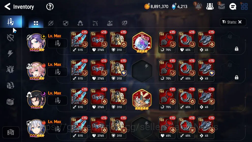 Epic Seven Accounts Mid-Tier Global Unverif|4 ML (STaeyou, DB Senya, LOT Scales, RRoana)+ Tenebria, Politis,etc|PoH ON|4,2K 12