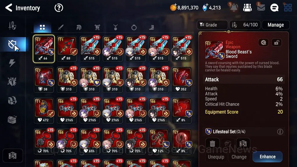 Epic Seven Accounts Mid-Tier Global Unverif|4 ML (STaeyou, DB Senya, LOT Scales, RRoana)+ Tenebria, Politis,etc|PoH ON|4,2K 13