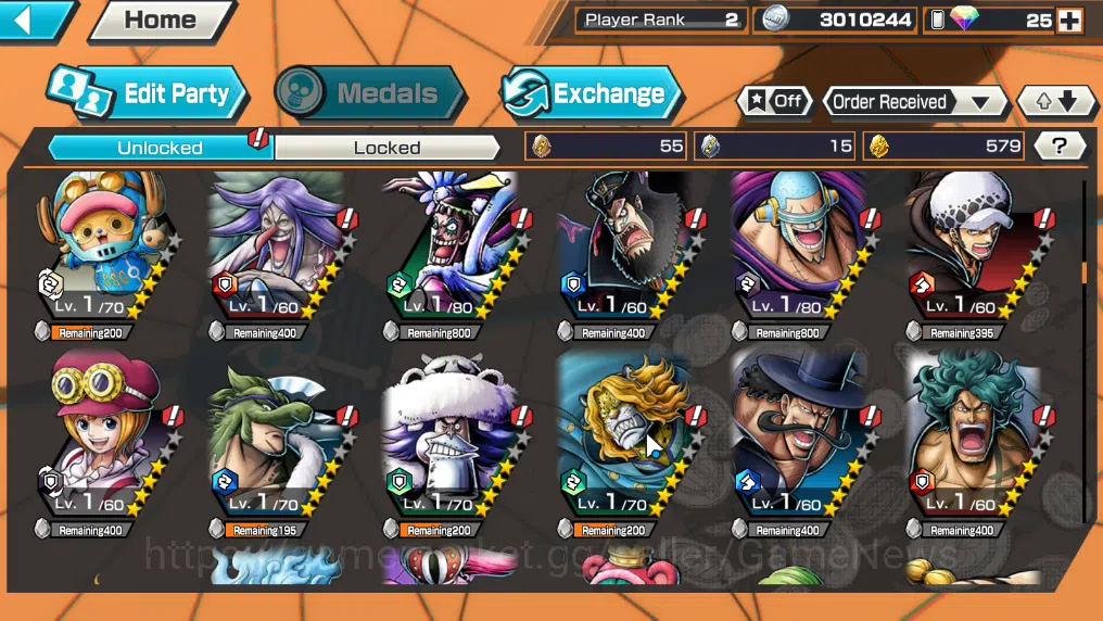 One Piece Bounty Rush Accounts Global|3EX 1Max|TGP Edward Mewgate,WI Trafalgar La image 5
