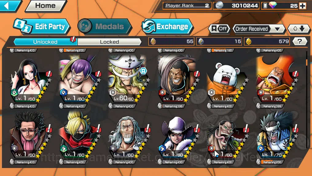 One Piece Bounty Rush Accounts Global|3EX 1Max|TGP Edward Mewgate,WI Trafalgar La image 6