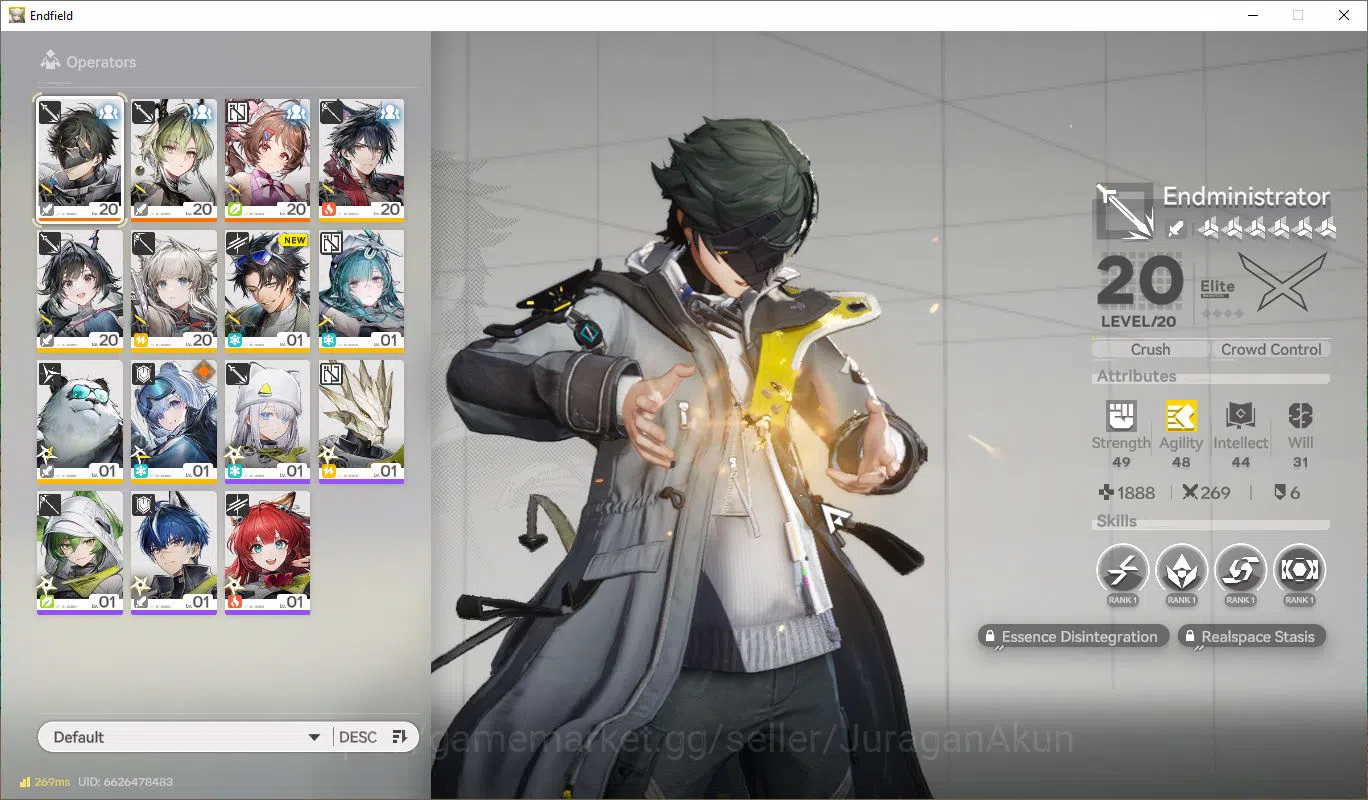 Arknights: Endfield Accounts NA/EU|Lv 12 Starter| Meta 2 SSR (Lifeng, Ardelia+Sign) + 7 SR (SnowP4,DapanP4)|3 B6 Weapon|Day