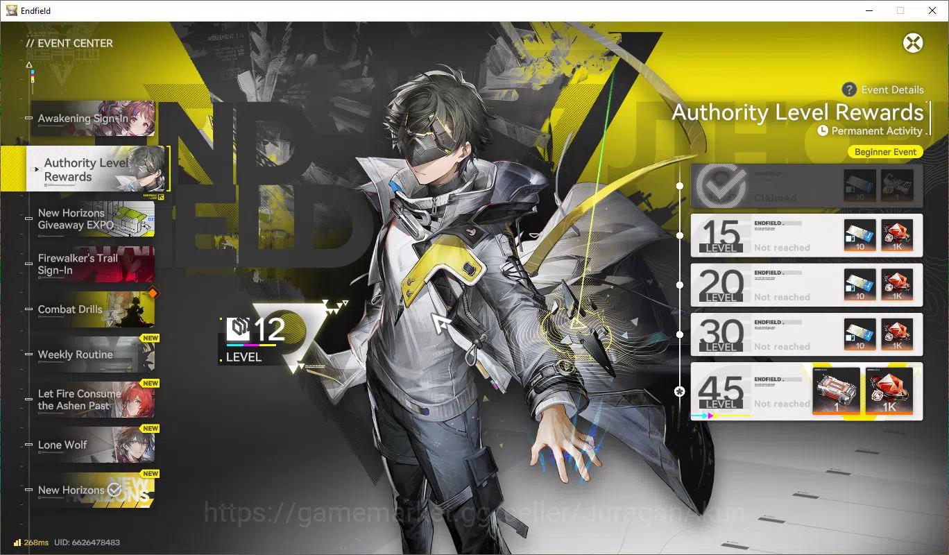 Arknights: Endfield Accounts NA/EU|Lv 12 Starter| Meta 2 SSR (Lifeng, Ardelia+Sign) + 7 SR (SnowP4,DapanP4)|3 B6 Weapon|Day 4