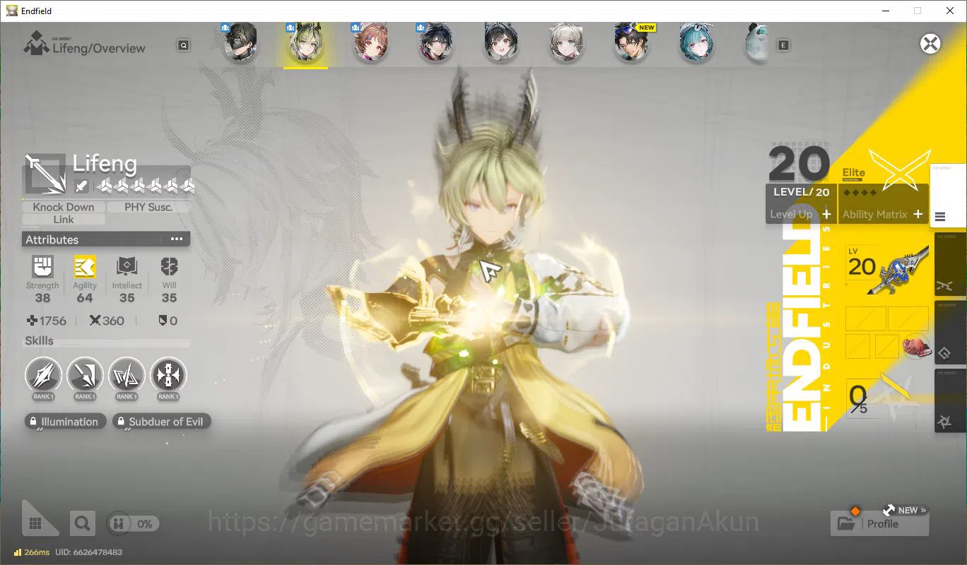Arknights: Endfield Accounts NA/EU|Lv 12 Starter| Meta 2 SSR (Lifeng, Ardelia+Sign) + 7 SR (SnowP4,DapanP4)|3 B6 Weapon|Day 6