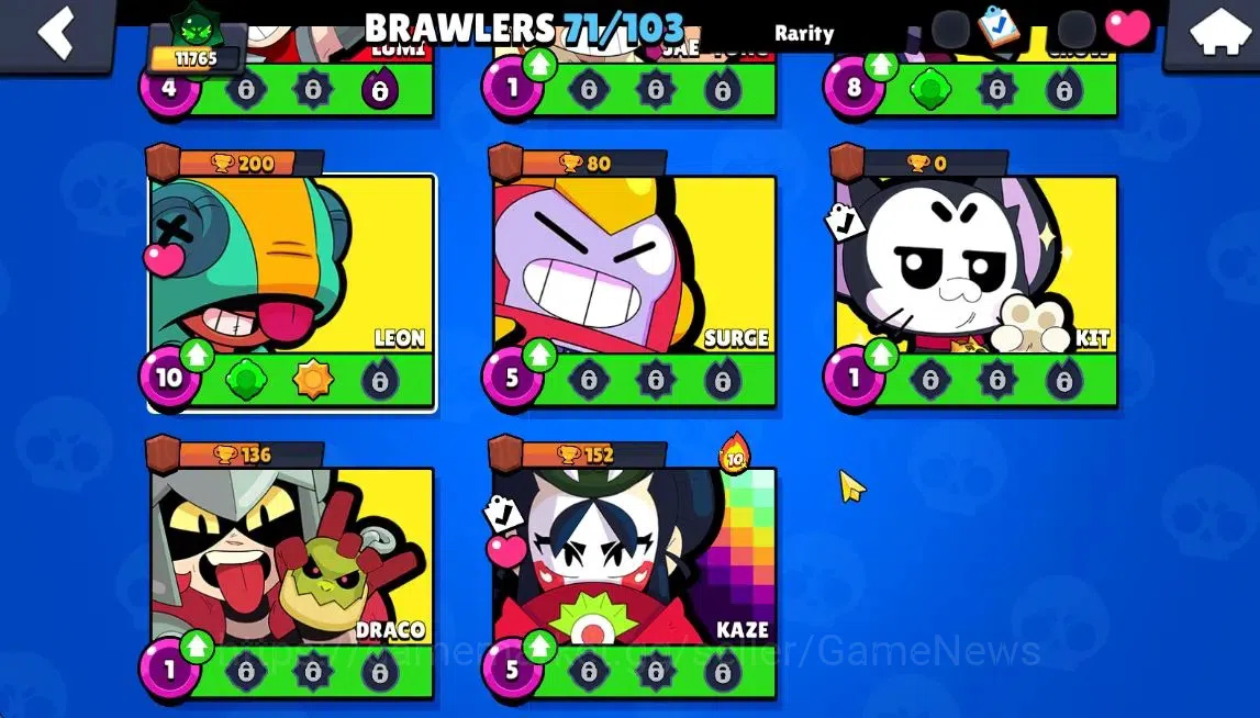 Brawl Stars Accounts 11765 Trophy|71 Brawlers 10Max Lvl|Ultra Legendary image 10