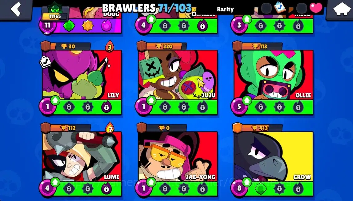 Brawl Stars Accounts 11765 Trophy|71 Brawlers 10Max Lvl|Ultra Legendary image 11