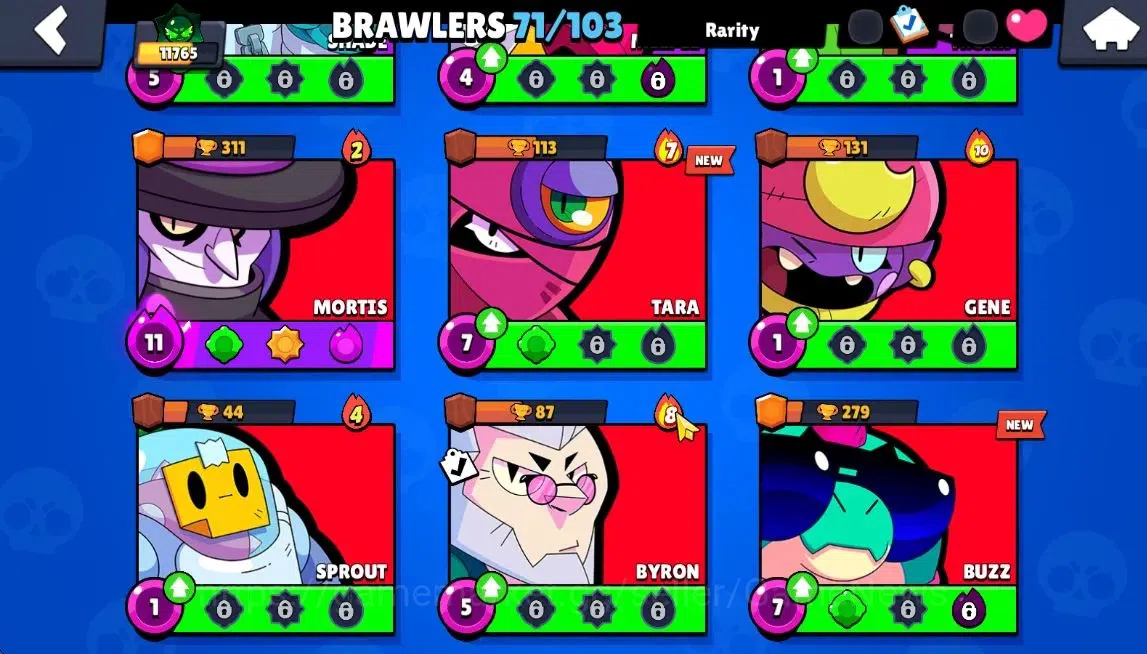 Brawl Stars Accounts 11765 Trophy|71 Brawlers 10Max Lvl|Ultra Legendary image 13
