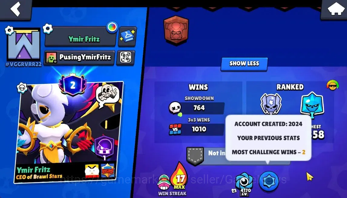 Brawl Stars Accounts 11765 Trophy|71 Brawlers 10Max Lvl|Ultra Legendary image 3