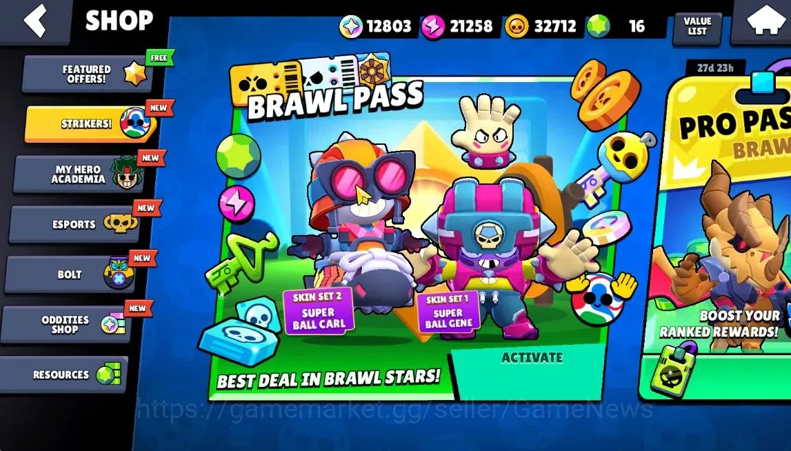 Brawl Stars Accounts 11765 Trophy|71 Brawlers 10Max Lvl|Ultra Legendary image 6