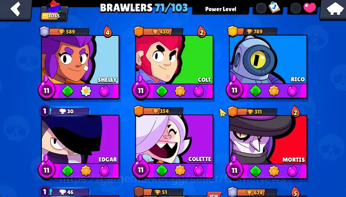 Brawl Stars Accounts 11765 Trophy|71 Brawlers 10Max Lvl|Ultra Legendary image 7