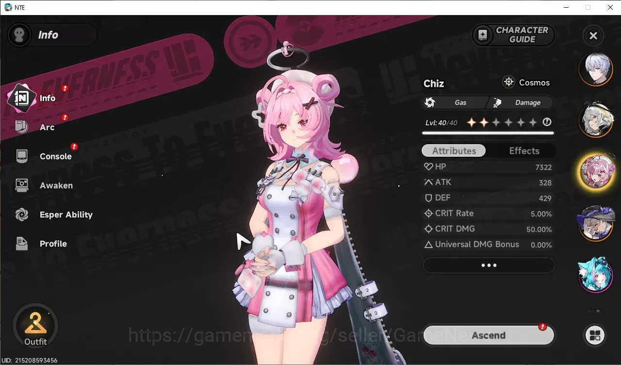 Neverness to Everness Accounts GLOBAL SEA|HL 30|TL 20|7 SSR Hotori+Outfit,Lacrimo image 11