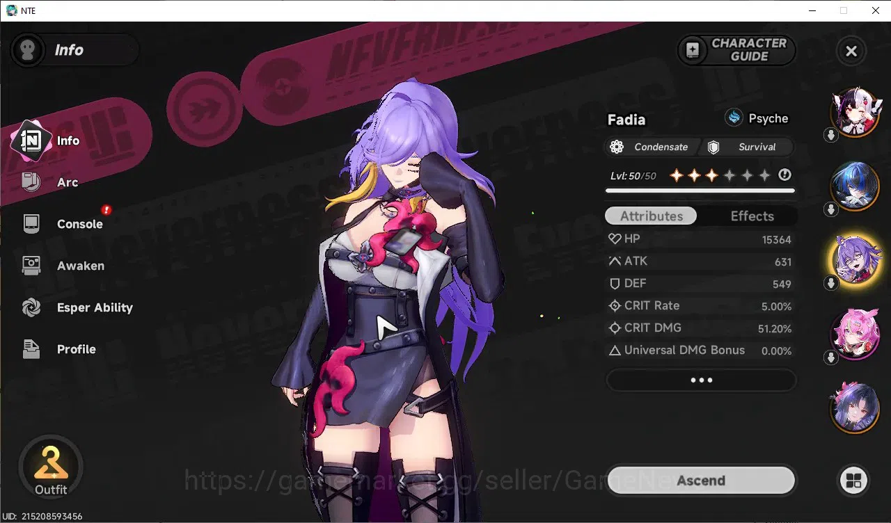 Neverness to Everness Accounts GLOBAL SEA|HL 30|TL 20|7 SSR Hotori+Outfit,Lacrimo image 8