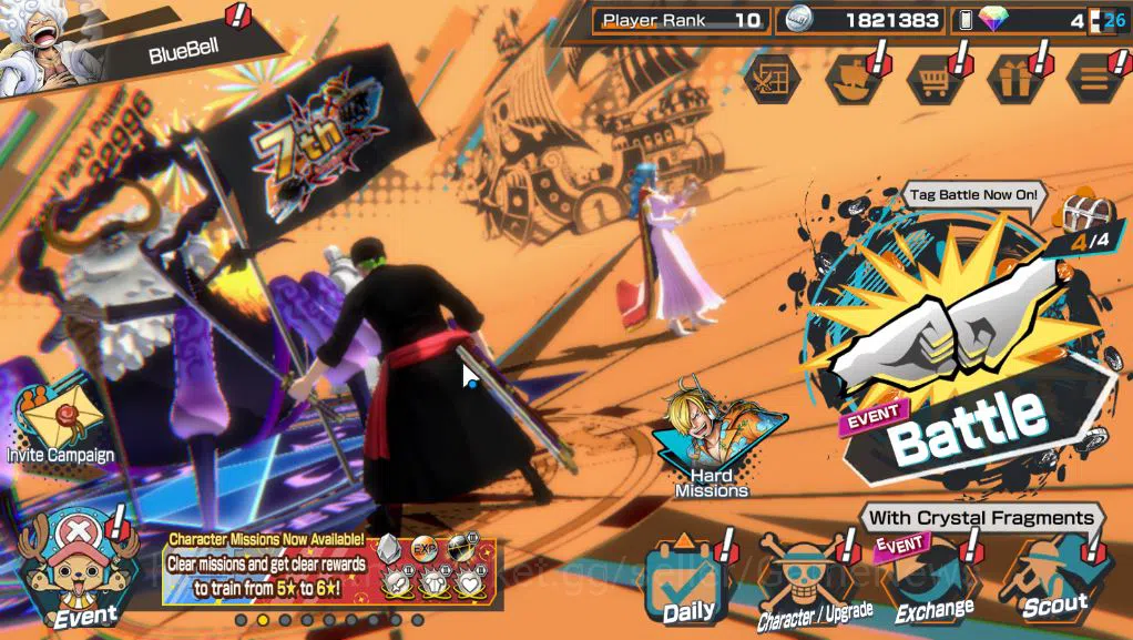 Global|6 EX|4Emperor Marshal D.Teach,PB Kuzan,Onigashima Zoro,5Elder Saturn,Gol D.Roger,Etc|Rank10|Bandai|CheckSS(OPBR1839) One Piece Bounty Rush Starter Global|6 EX|4Emperor Marshal D.Teach,PB Kuzan,Onig image 1