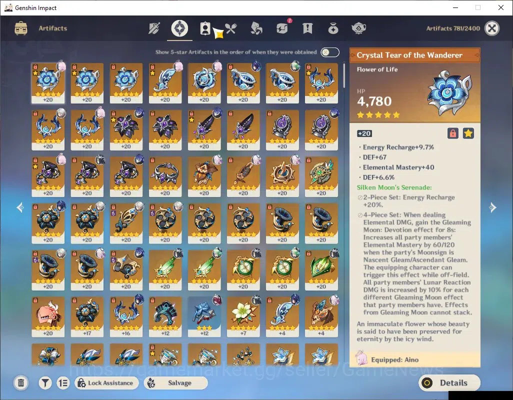 Genshin Impact Accounts ASIA|AR 55|5 Limited + 4 (*5Weapon)|[Flins,Arlecch image 16