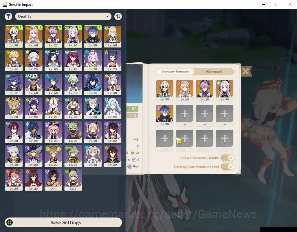 Genshin Impact Accounts ASIA|AR 55|5 Limited + 4 (*5Weapon)|[Flins,Arlecch image 2
