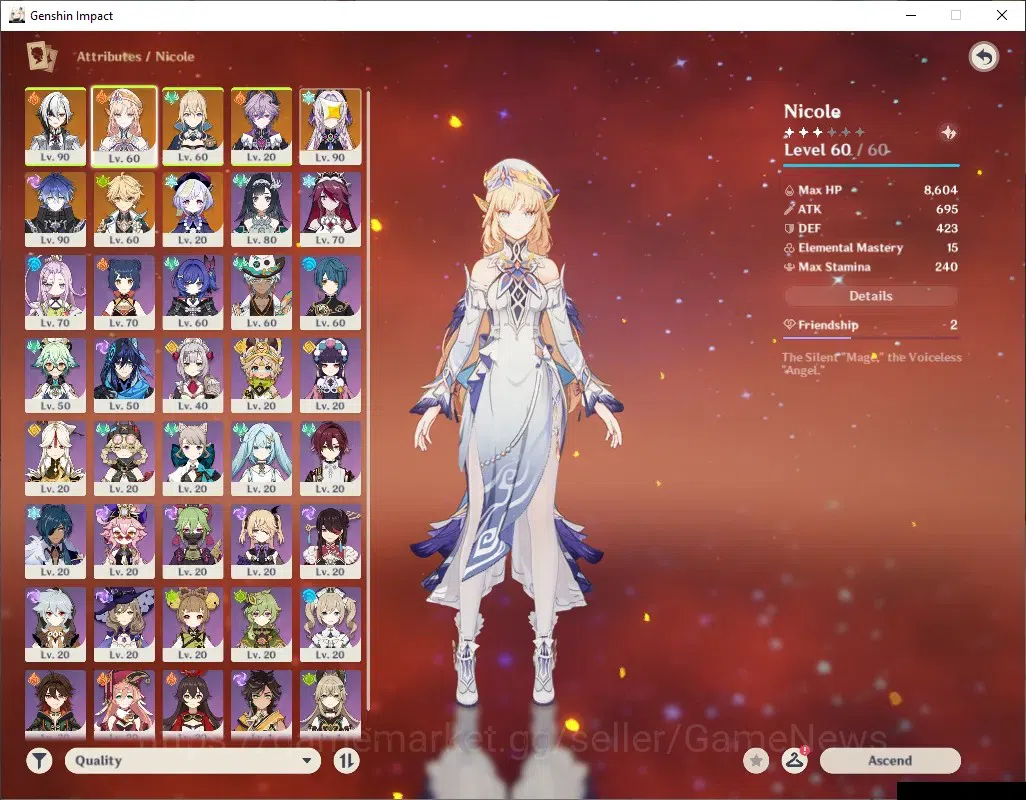Genshin Impact Accounts ASIA|AR 55|5 Limited + 4 (*5Weapon)|[Flins,Arlecch image 4