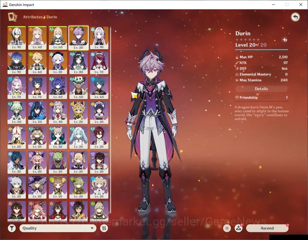 Genshin Impact Accounts ASIA|AR 55|5 Limited + 4 (*5Weapon)|[Flins,Arlecch image 5