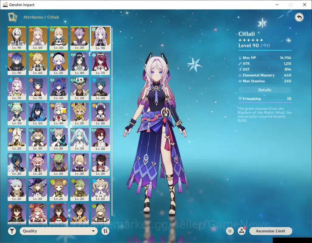 Genshin Impact Accounts ASIA|AR 55|5 Limited + 4 (*5Weapon)|[Flins,Arlecch image 6