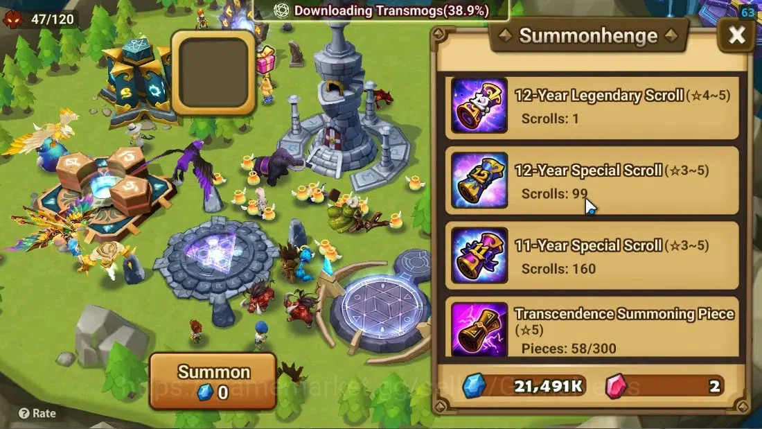 Summoners War: Sky Arena Accounts Starter ASIA|Lv 26|Ready Gacha|99 12 YSC + 160 11 YSC + 3 LAAS + 5 LS + 4 LDS + 118 MS |1 10