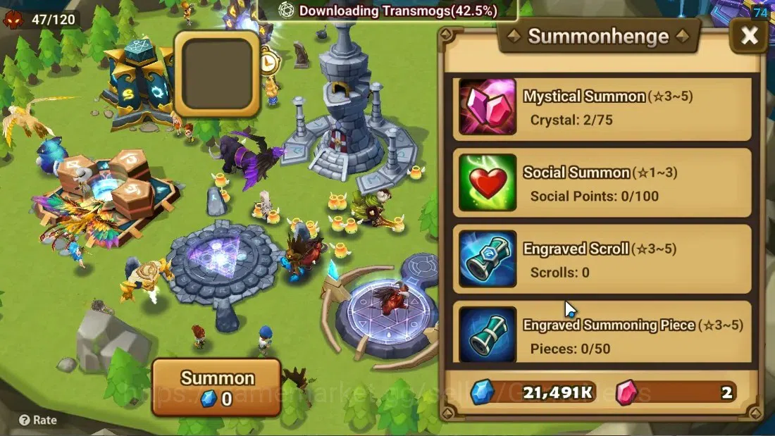 Summoners War: Sky Arena Accounts Starter ASIA|Lv 26|Ready Gacha|99 12 YSC + 160 11 YSC + 3 LAAS + 5 LS + 4 LDS + 118 MS |1 13