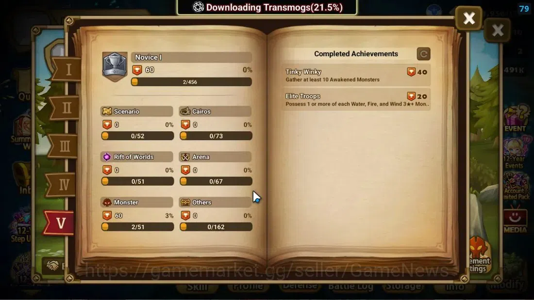 Summoners War: Sky Arena Accounts Starter ASIA|Lv 26|Ready Gacha|99 12 YSC + 160 11 YSC + 3 LAAS + 5 LS + 4 LDS + 118 MS |1 7