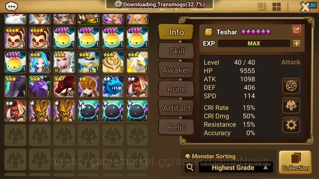 Summoners War: Sky Arena Accounts Starter ASIA|Lv 26|Ready Gacha|99 12 YSC + 160 11 YSC + 3 LAAS + 5 LS + 4 LDS + 118 MS |1 9