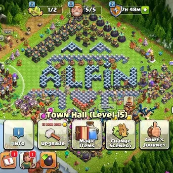 Clash of Clans Accounts High-End LV 195|TH 15-BH 10|HH 9|Limited Skin|BK 52,AQ 81,GW 41,MP 44,RC 20,DD 2|BM 21/BC 16|CN