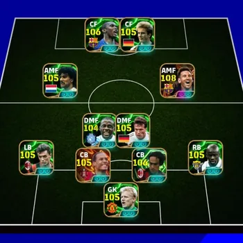 eFootball Accounts Others =\[ Collective 3274+ \]= | Messi 108 | Rummenigge 105 | Eto 106 | Gullit 105 | Matthaus 105